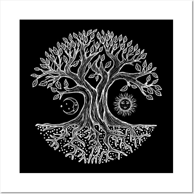 Tree of Life - Yggdrasil Wall Art by Nartissima